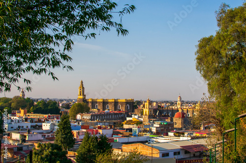 Vista Panor  mica de la ciudad de Cholula desde la Catedral  Puebla  M  xico