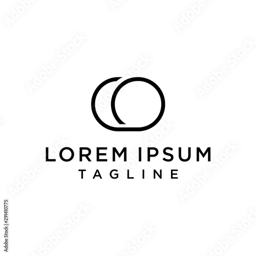 Initial Letter Logo CO Logo Template