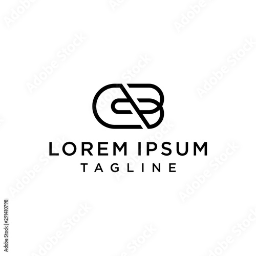 initial letter logo CB, BC, Logo Template