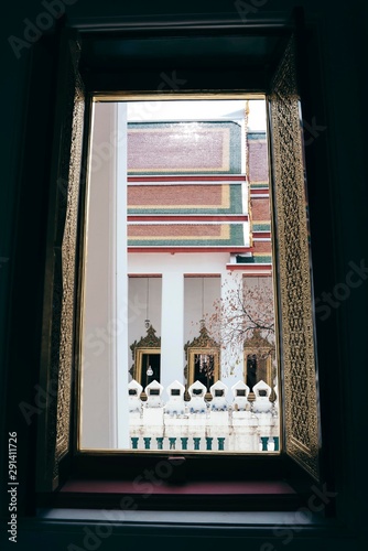window in the Thai temple