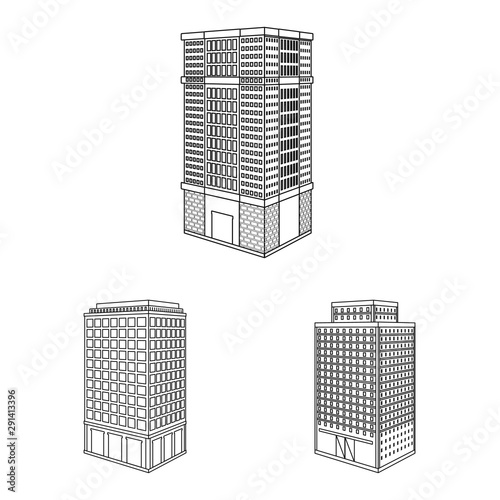 Vector design of home and apartment icon. Set of home and modern stock symbol for web.