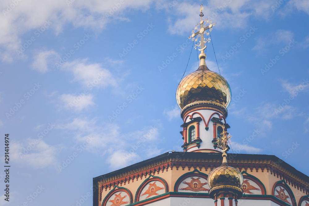 The Cathedral of the Epiphany of the Lord. Orthodox Church, Catholic Church. Irkutsk, Siberia, Russia.