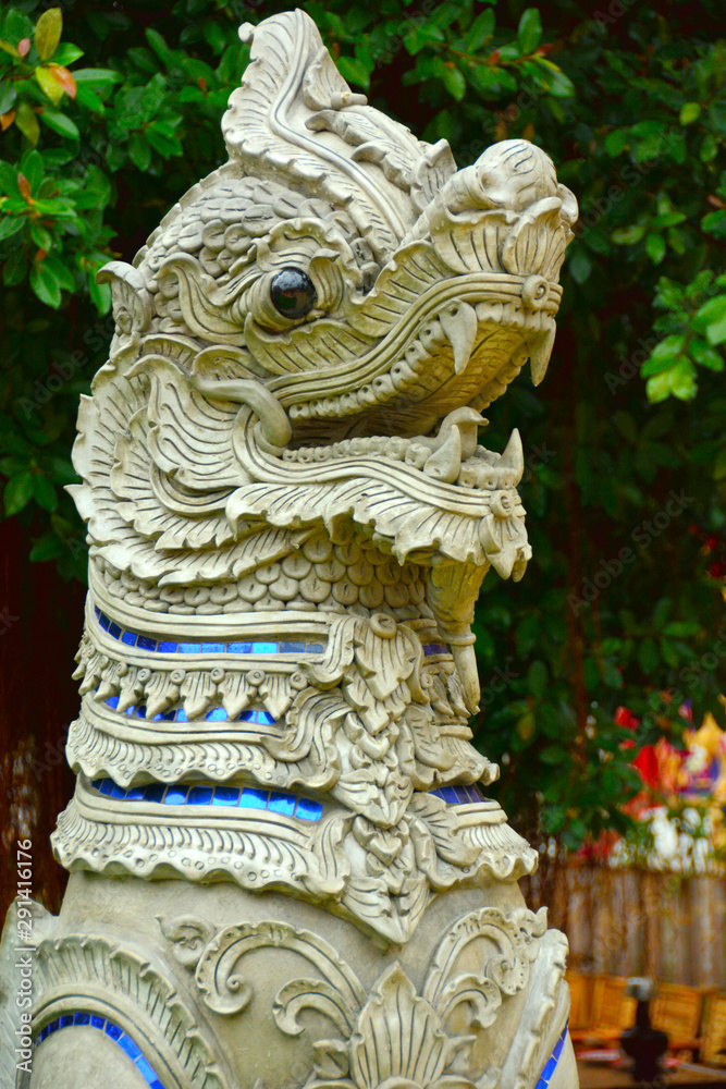 lion statue in chinese temple lion statue in chinese temple