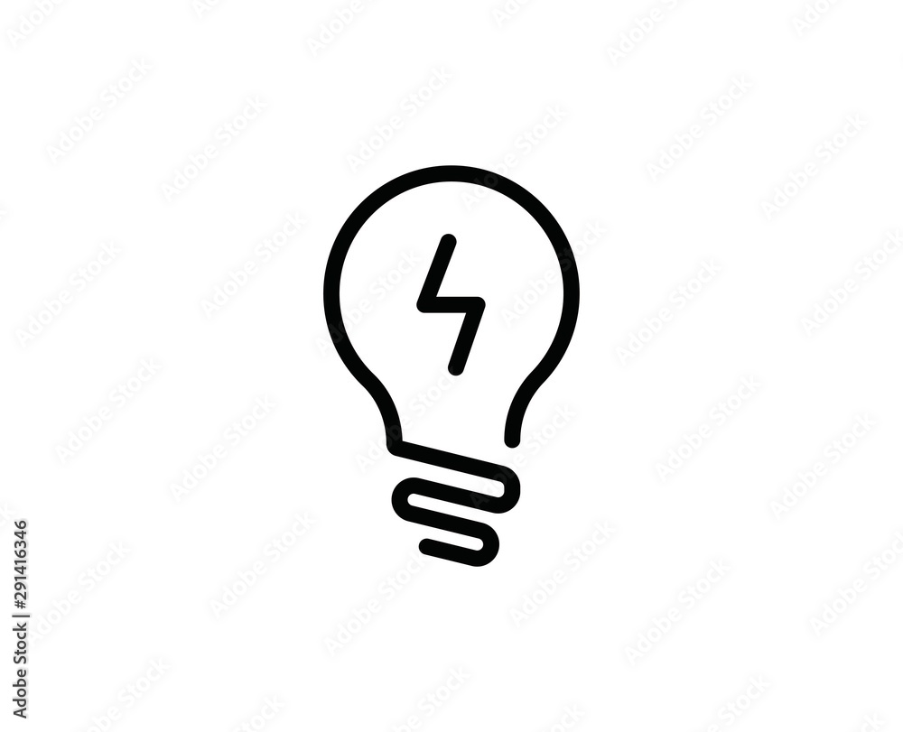 Light bulb line icon Light bulb line icon