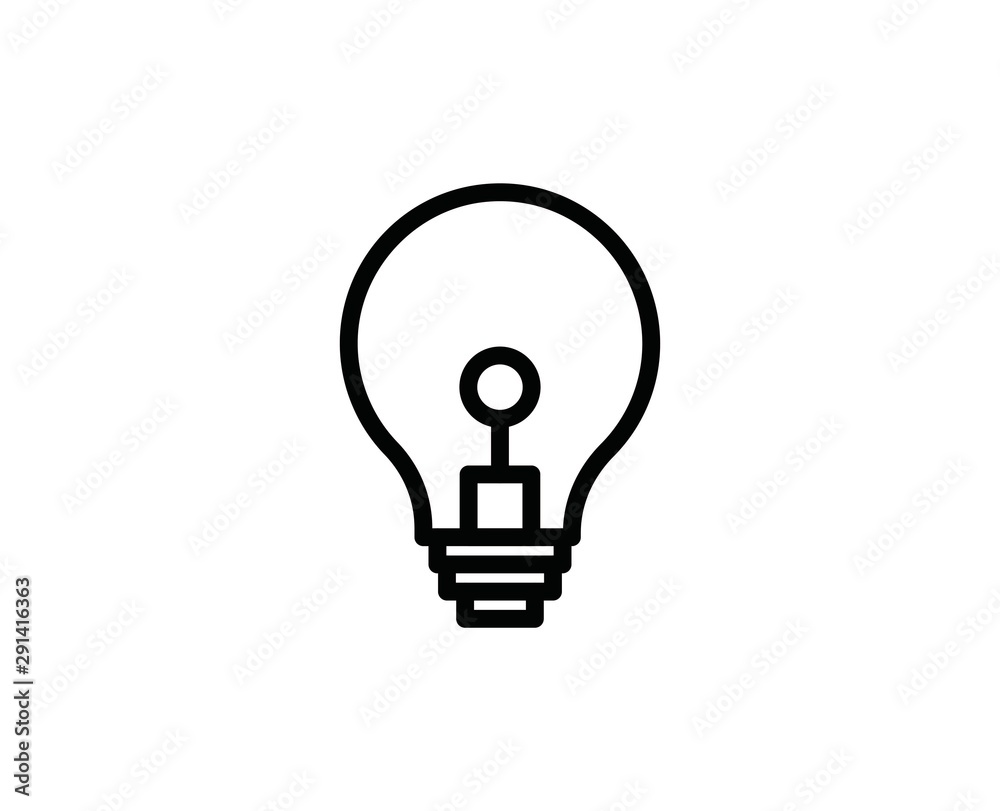 Light bulb line icon Light bulb line icon