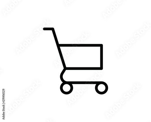 Shopping cart line icon