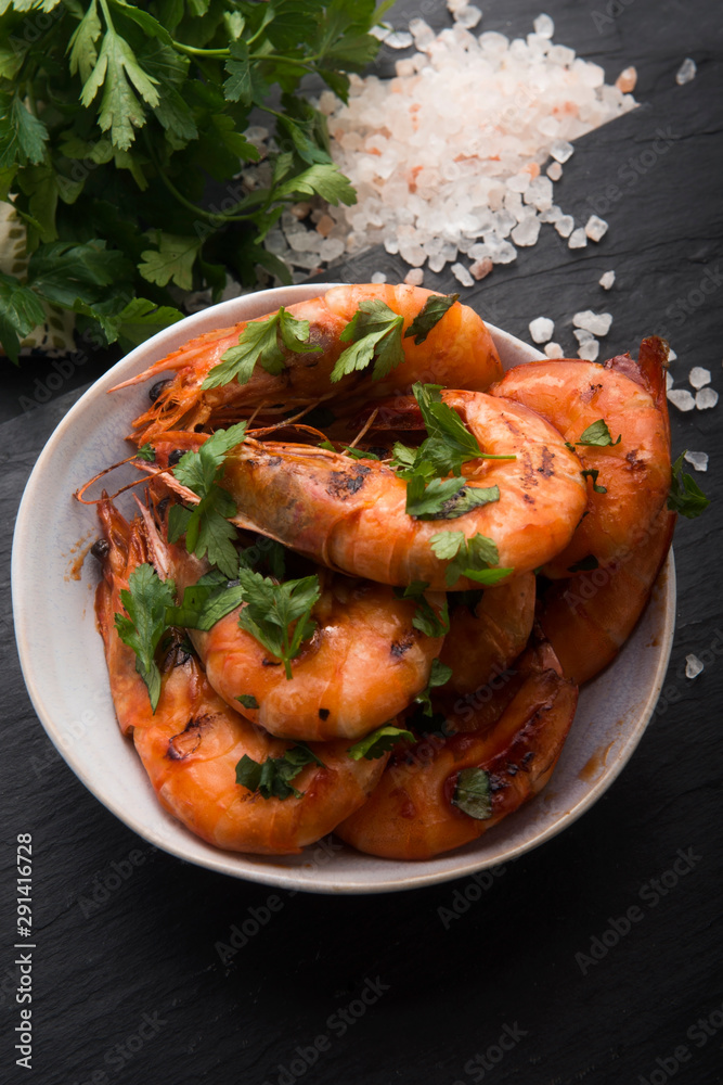 grilled shrimps with tomato sauce grilled shrimps with tomato sauce