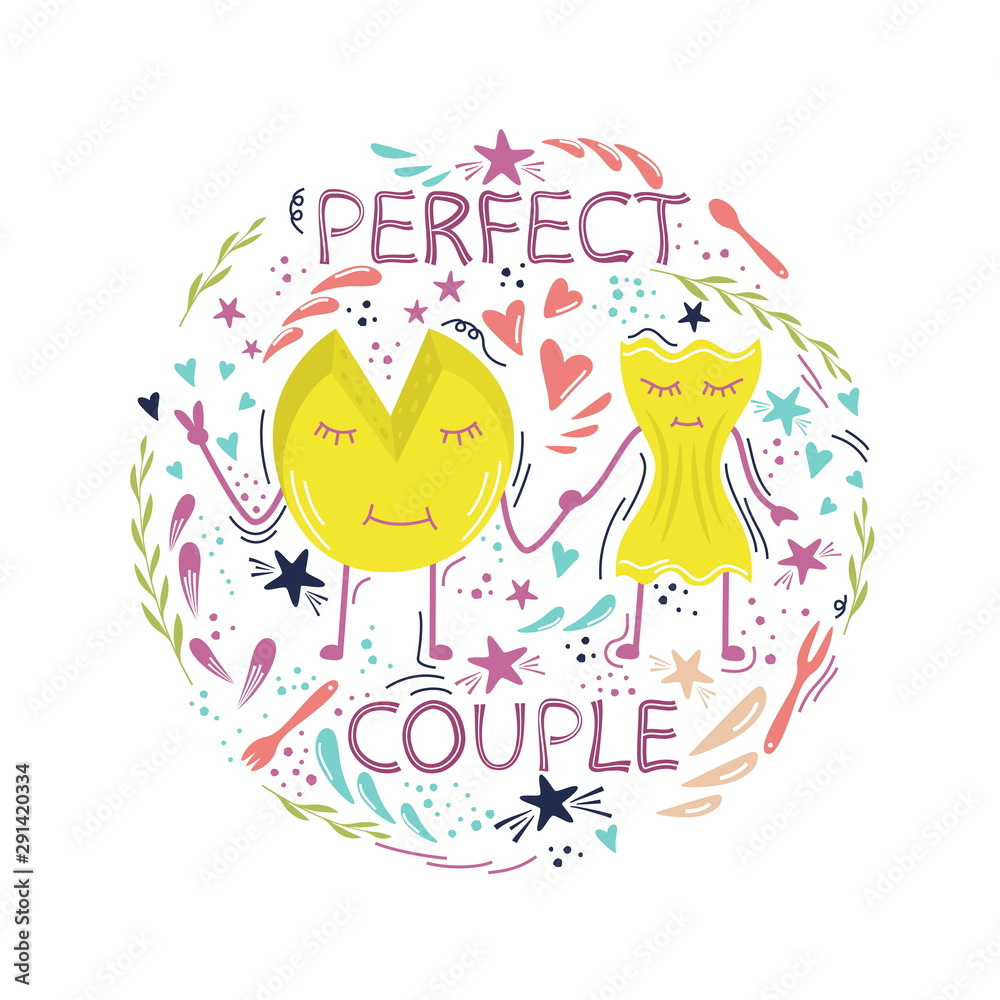 Obraz premium Cheese and pasta perfect couple