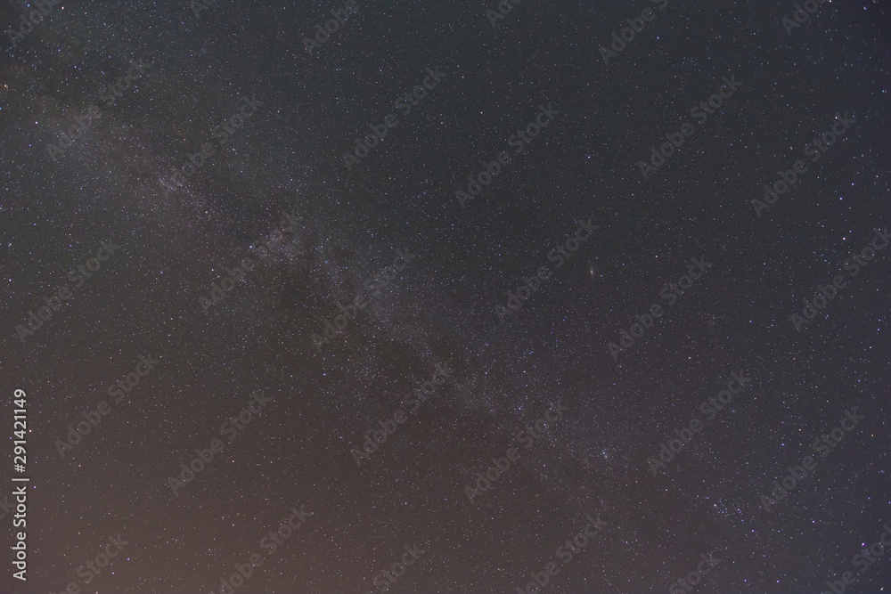 Fototapeta premium beautiful night dark starry sky with milky way, night sky background