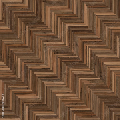 Seamless wood parquet texture herringbone brown