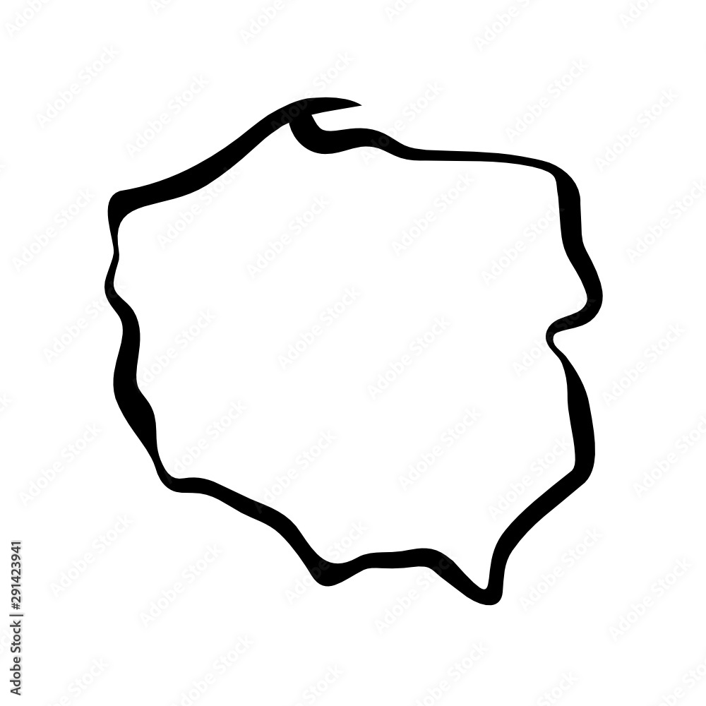 Mapa Polski - kontury Mapa Polski - kontury