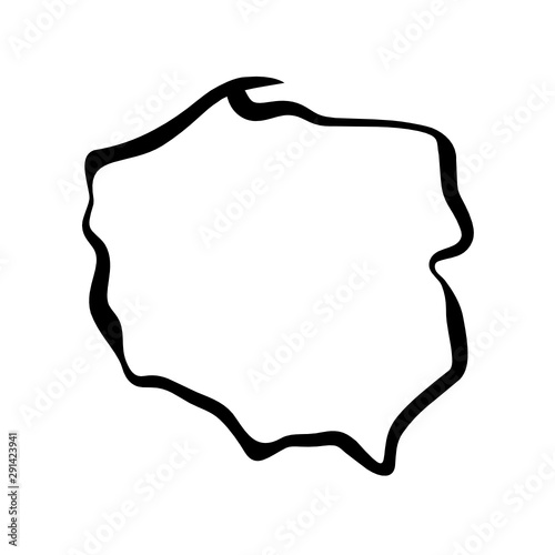 Mapa Polski - kontury
