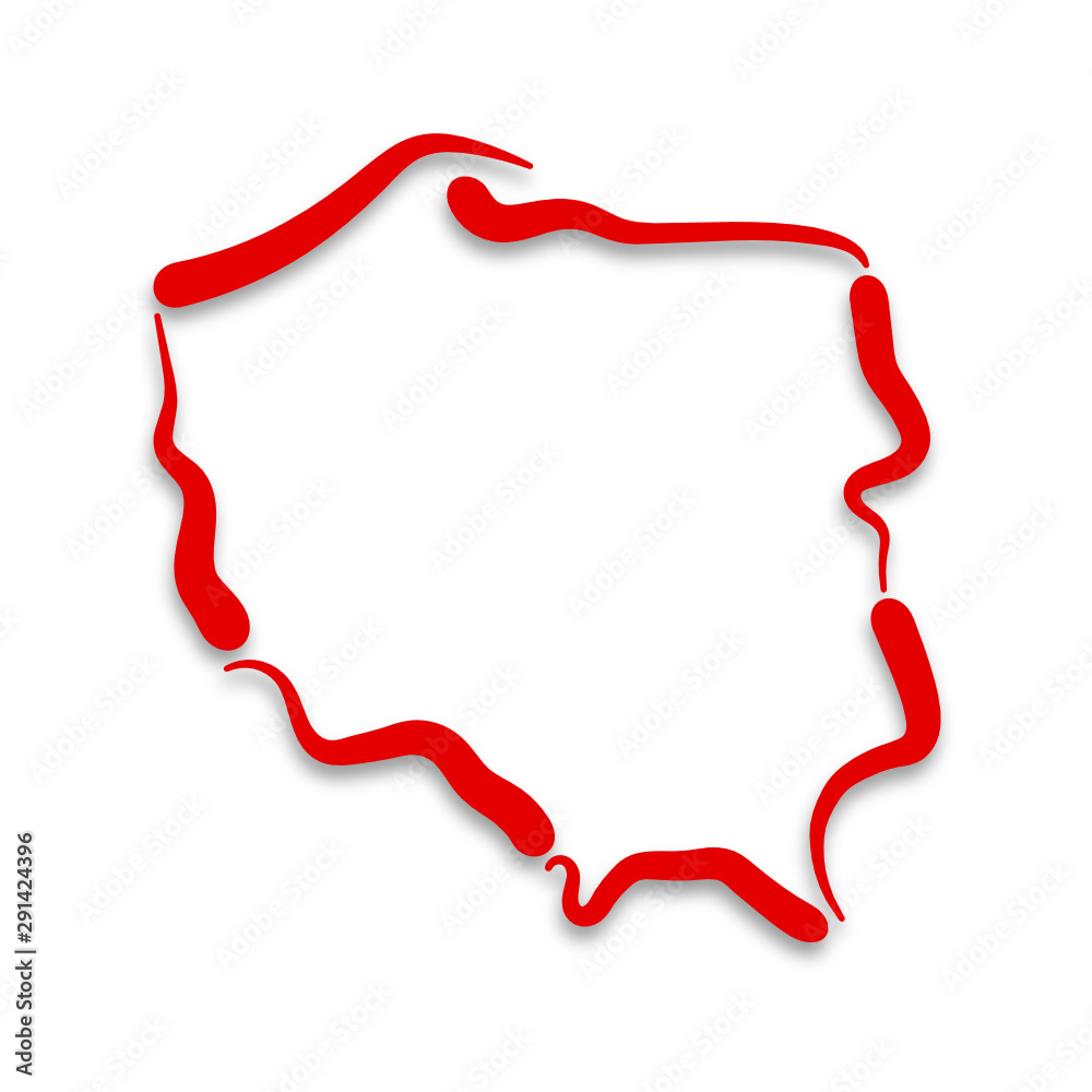 Mapa Polski - kontury Mapa Polski - kontury