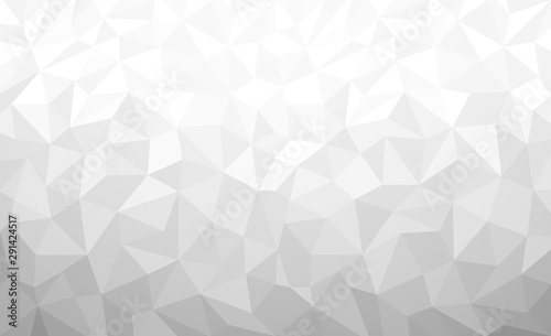 White Polygonal background, Vector illustration, Business Design Templates. © amornism