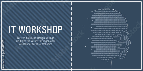 Flyer für einen IT Workshop