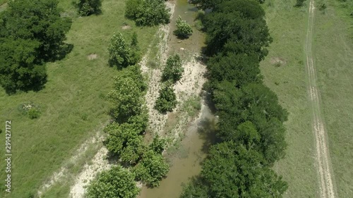 Texas Hill Country Creek-Suburban Rural Landscape