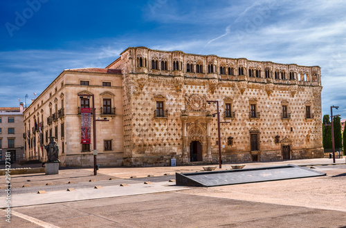 Infantado Palace. Guadalajara. Spain. Gothic palace with Renaissance elements, built at the end of the xv century.
