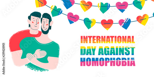 International day against homophobia. Vector illustration.