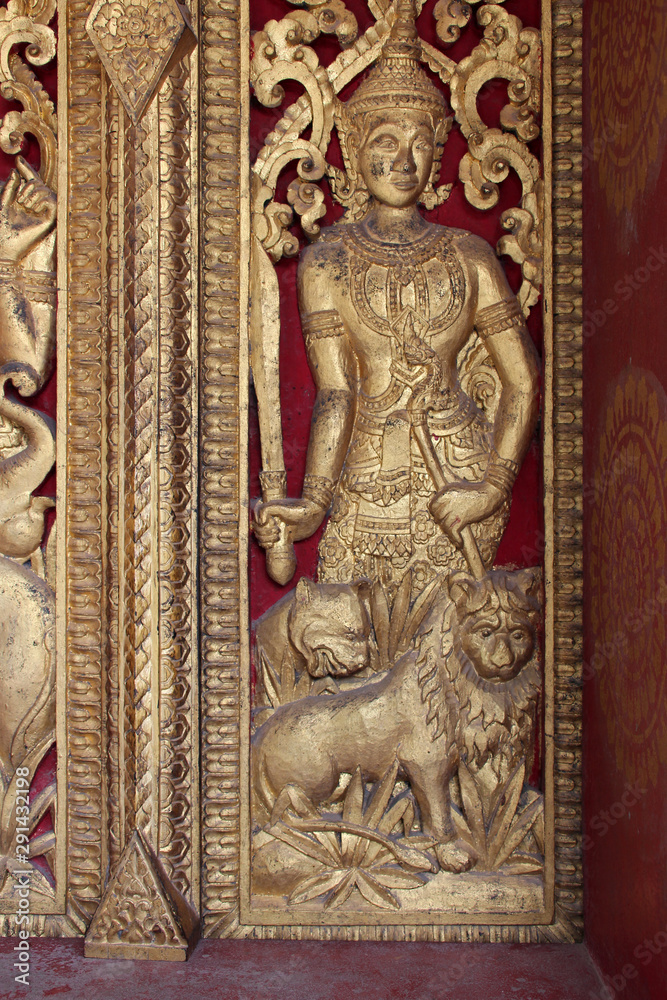 buddhist temple (Wat Hua Xiang) in luang prabang (laos)