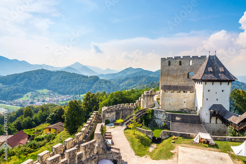 View at the Old Catle of Celje in Slovenia photo