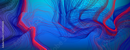 Tangled lines vector background
