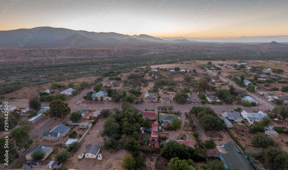 Steytlerville, a small town in the arid and desolate Karoo area of South Africa.