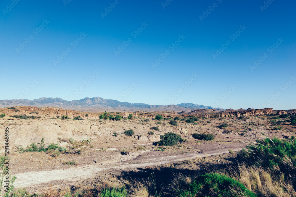 Southwest USA classic scenery with desert and mountains