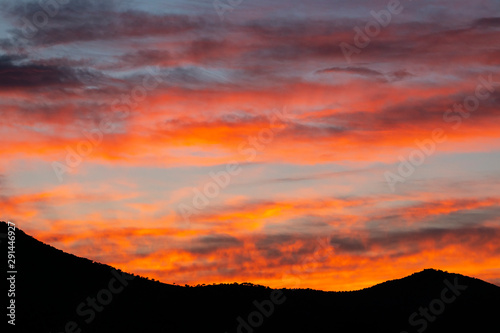 Sunset over the little Karoo town of Steytlerville in the Eastern Cape province, South Africa © Rudi