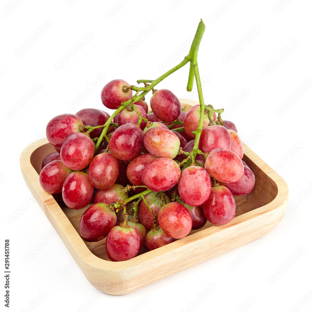 Fresh red grape isolated on white background. Fresh red grape isolated on white background.