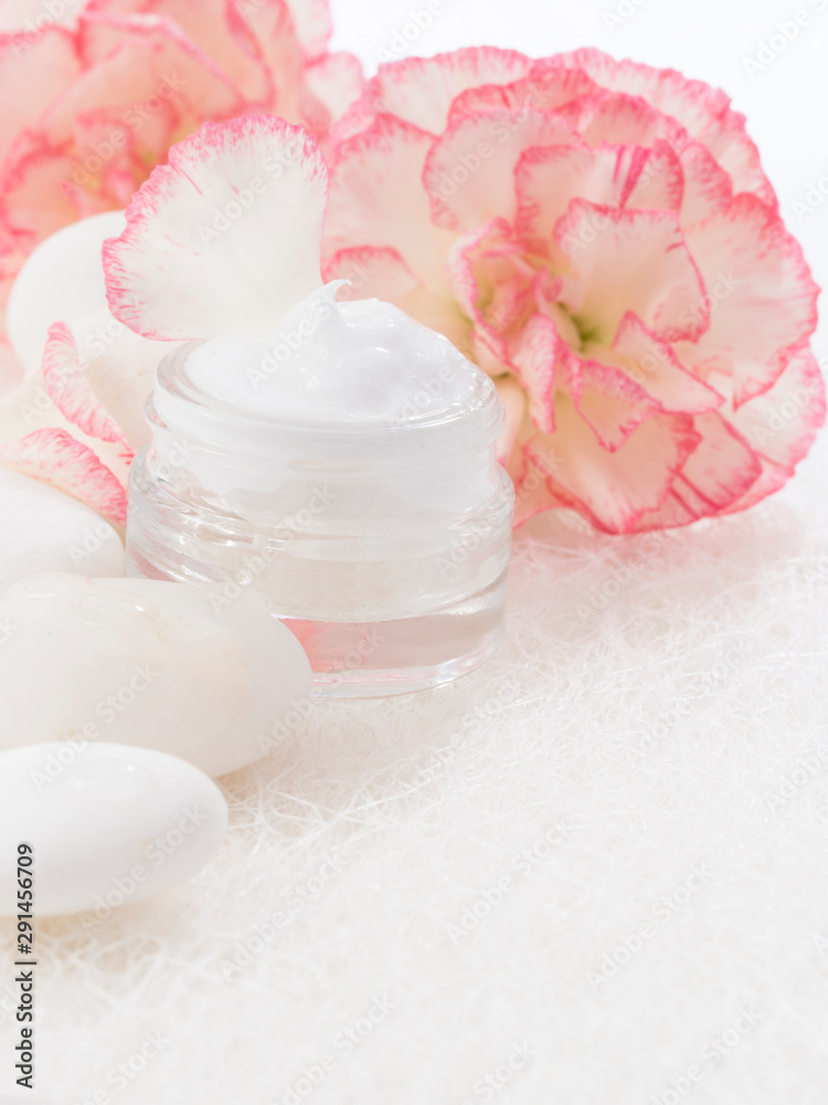 natural cosmetics, fresh as beautiful flowers concept natural cosmetics, fresh as beautiful flowers concept