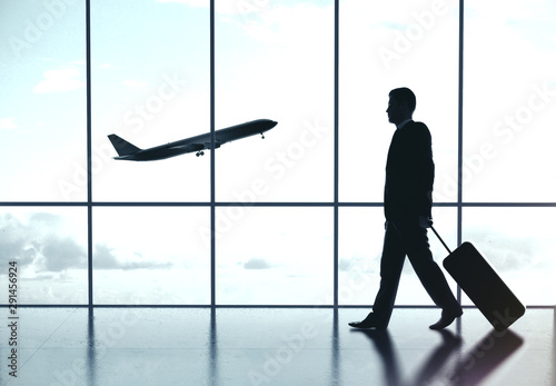 businessman in airport