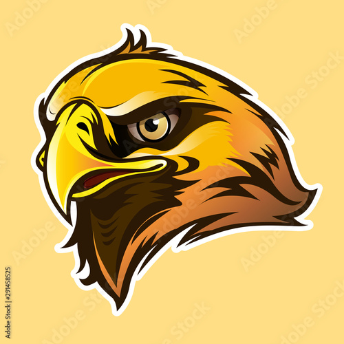Vector illustration Eagle head symbol.