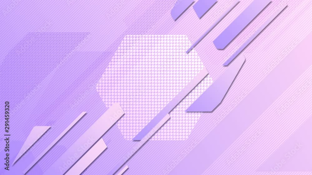 Reveal hexagon badge with alpha matte. Motion graphics. 3D render loop animation