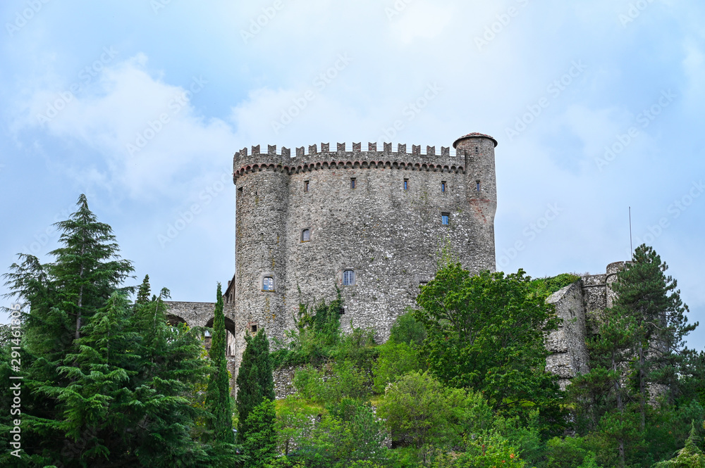 medieval castle of Malaspina in Tuscany