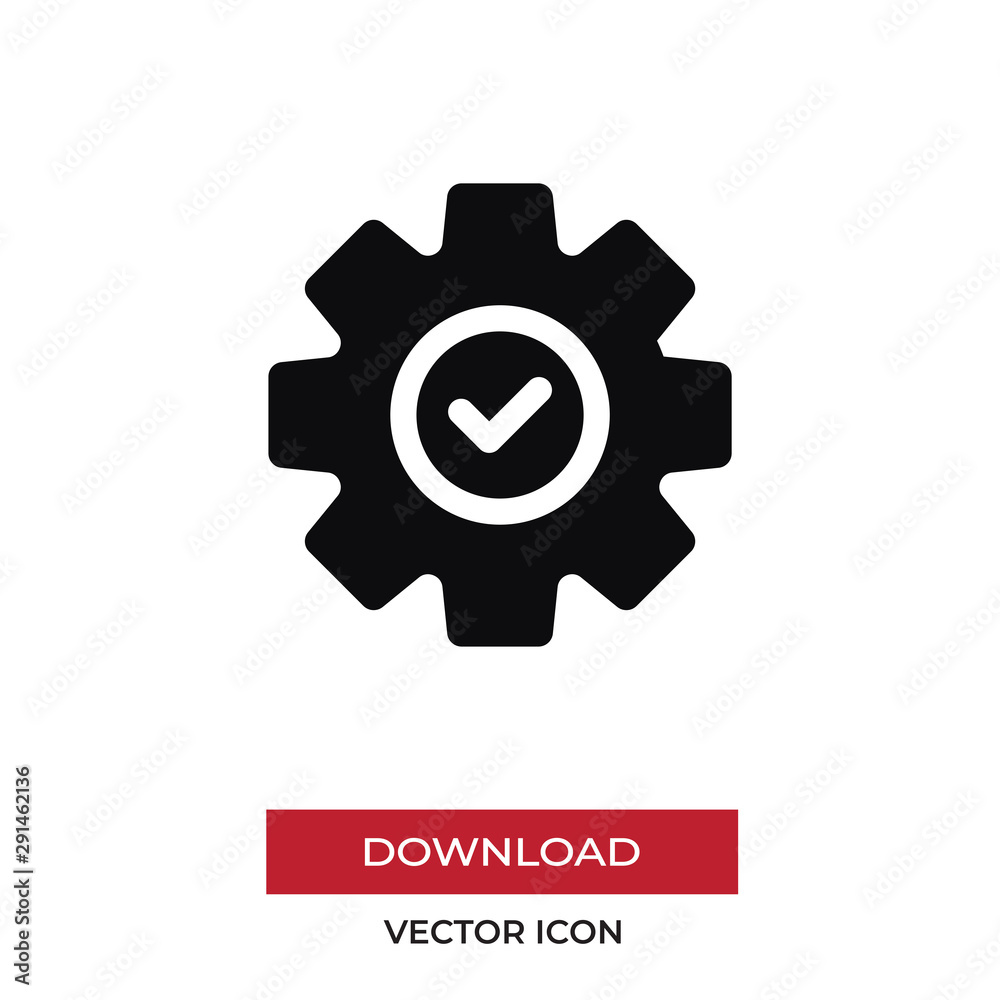 Gear vector icon in modern style for web site and mobile app Gear vector icon in modern style for web site and mobile app