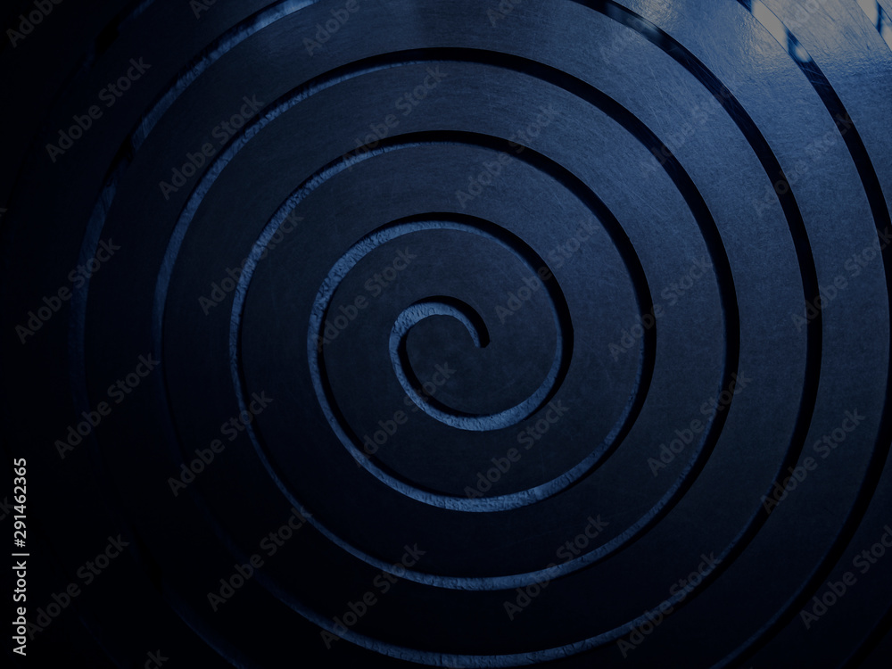 A Dark Blue Spiral