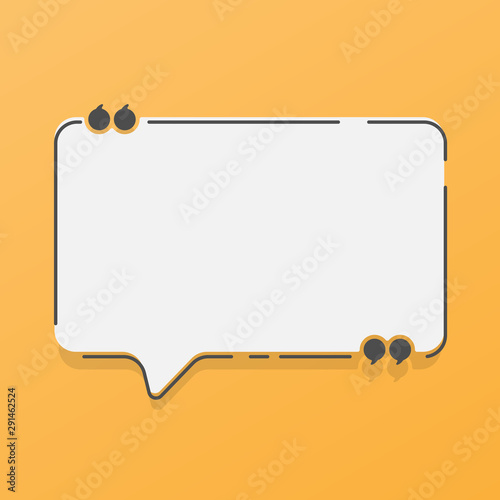 Speech bubble icon. Flat design