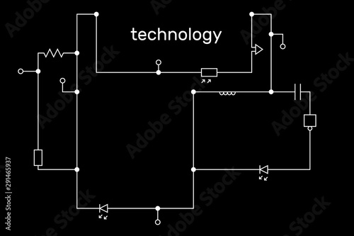 Electronic circuit scheme. ...