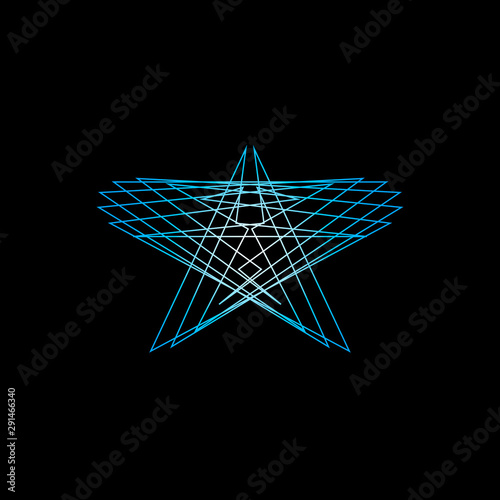 Abstract geometric shape of...