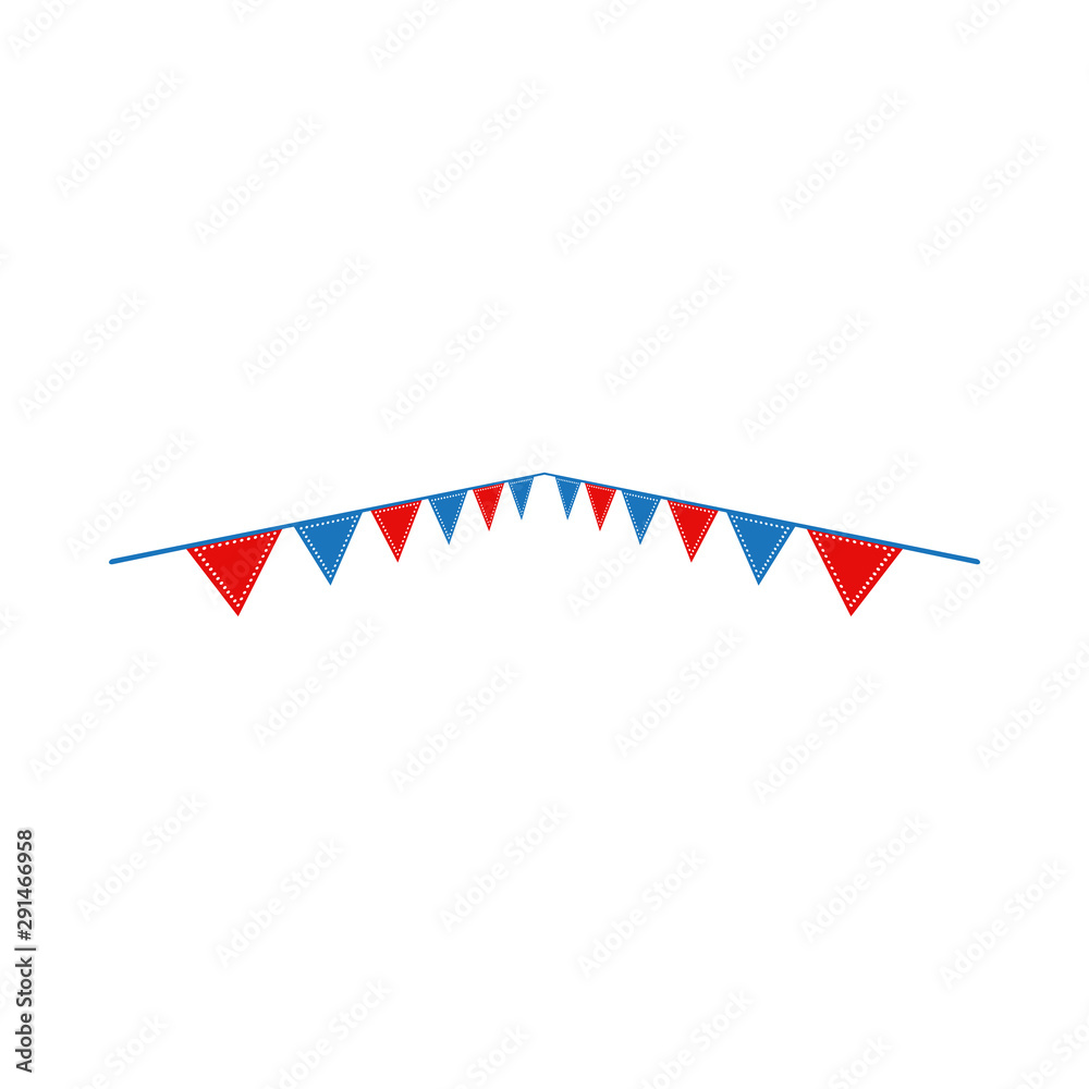 Obraz premium Circus flag graphic design template vector isolated