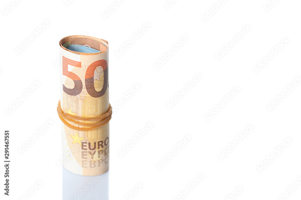 bunch of euro currency banknotes isolated on white background with clipping path and copy space for your text bunch of euro currency banknotes isolated on white background with clipping path and copy space for your text