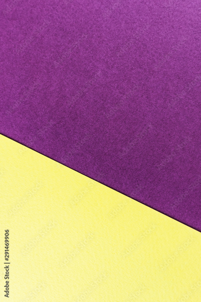 Texture paper yellow and purple. Background image. Minimalism, flat lay, place for text. Texture paper yellow and purple. Background image. Minimalism, flat lay, place for text.