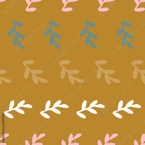 leaves seamless repeat pattern background