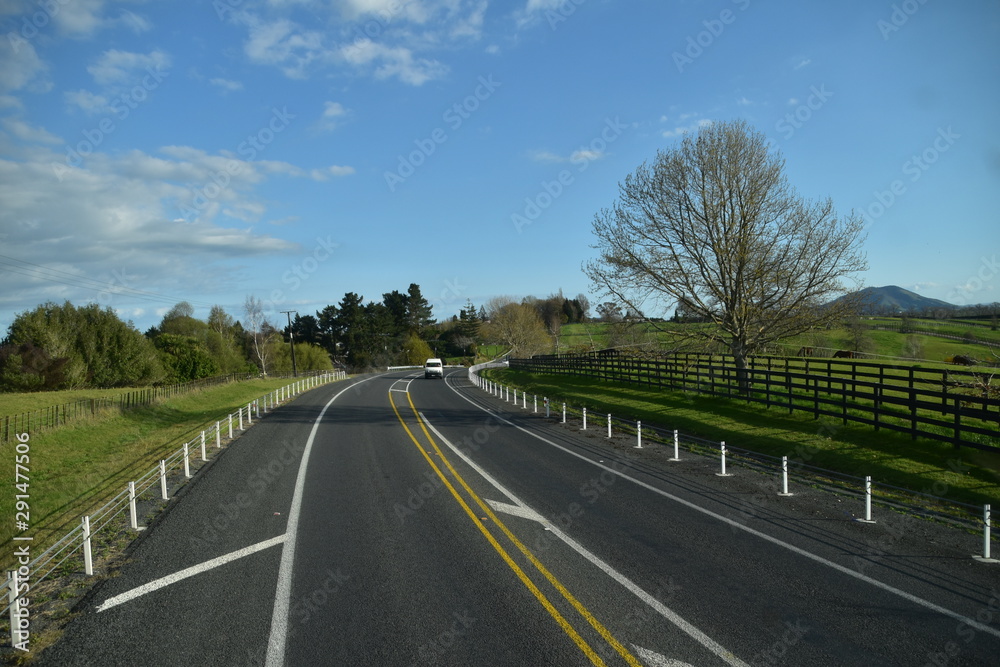 Highway in North Island, New Zealand