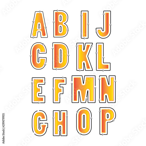 modern font logo vector image