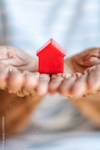 Photography Elderly woman and her property