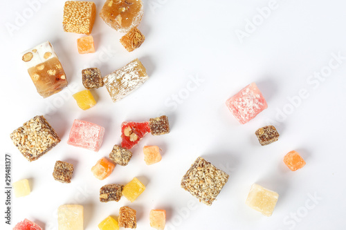 Turkish Delight sweet desert colorful verity photo