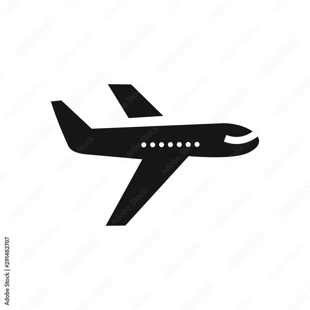 Obraz premium airplane icon symbol vector illustration