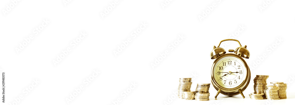 Coins stacked on each other in different positions. Saving money and finance business concept. Business finance and save money for prepare in the future. Time is money concept. Coins stacked on each other in different positions. Saving money and finance business concept. Business finance and save money for prepare in the future. Time is money concept.