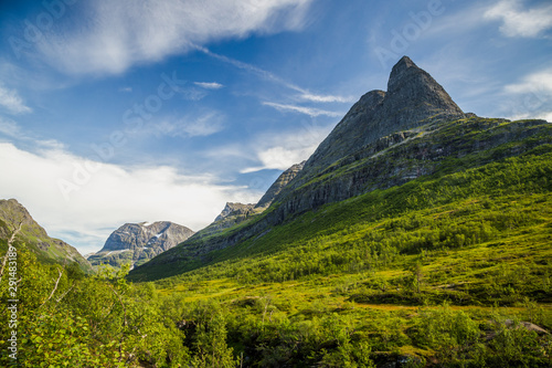 Innerdalen valley in Trollheimen mountains, Norway. photo